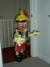 Rare Vintage Large Pelham Disney Pinocchio Shop Display Puppet (Metal Plate)