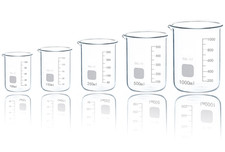 Rocwing Borosilicate Glass Laboratory Beakers Sets Boro 3.3 Low Form 5ml - 5LTR