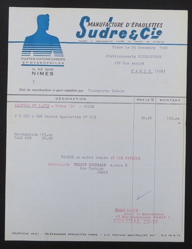 1961 nimes epaulettes sudre - epaulettes,