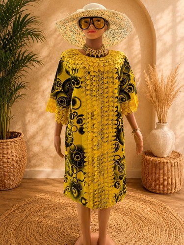 Elegant yellow black - &, lace