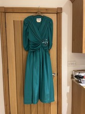 Vintage Teal  Evening Dress -
