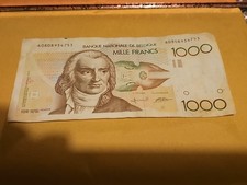 Geldschein belgien 1000 francs - belgien,