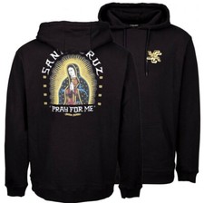SANTA CRUZ - JJ Lupe Hoody - Skateboard Hoodie - Black - Jason Jessee - M - RARE