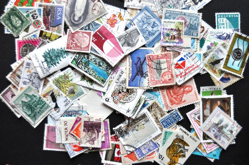 100 world stamps gb all - 100+,