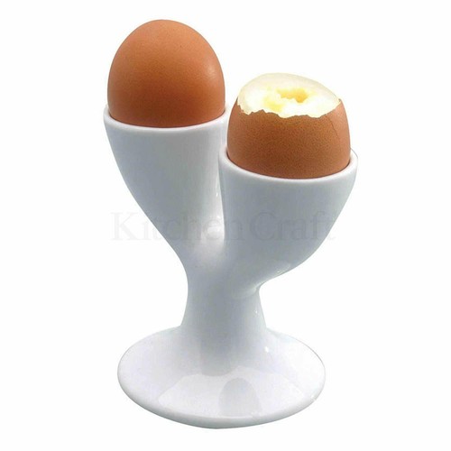 White porcelain double egg - double,