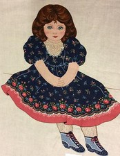 Victoria Victorian Style Doll 100% Cotton Fabric Panel Pieces for Making A Doll