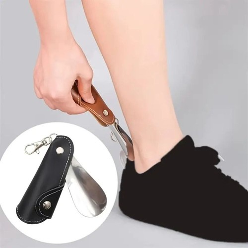 Retractable metal shoe horn - shoe,
