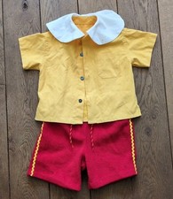 Toddler Fancy Dress Pinocchio Style Costume Home Made From Gap/Mothercare Items