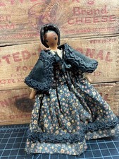 Vintage Hand Carved Wooden Peg