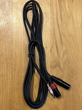 3 Meter RCA Twin To Pair Microphone Plugs