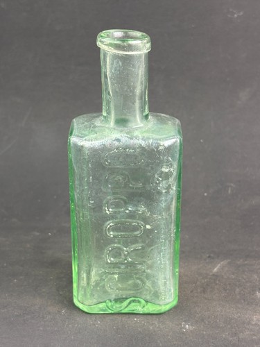 61624 old antique glass bottle - old,