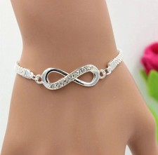 Adjustable Silver Infinity