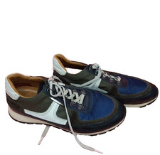 Men's Dsquared2 Low Top Sneakers Black Blue Leather US 11 EU 44 Designer Shoes