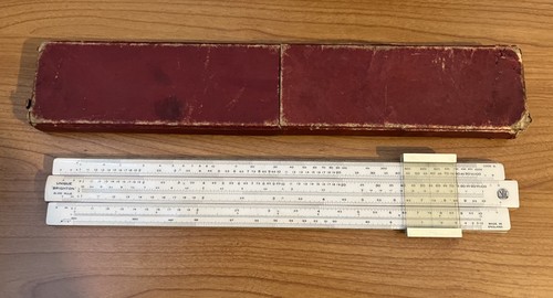 Vintage slide rule - rule, in