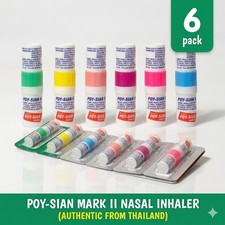 6 x Poy Sian Nasal Inhaler