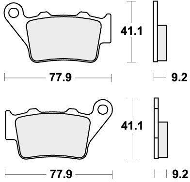 Sbs brake pads rear for - pads,