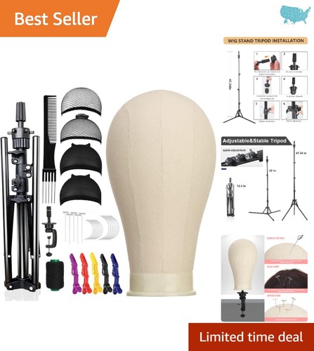 Inch canvas block wig - 23,