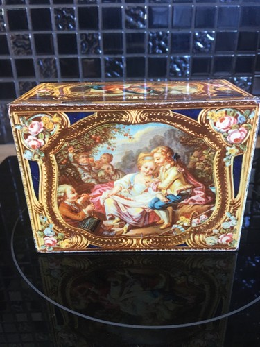 Vintage tin french design man