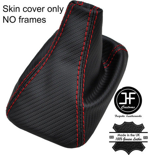 Red stitch carbon fiber vinyl - red,