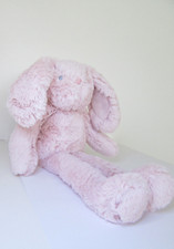 NEXT PINK FLUFFY RABBIT BUNNY SOFT TOY LONG LEGS MY BEST FRIEND EX COND PLUSH