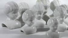 Doll Heads, 10x  antique german China heads glazed, Doll head, excavated, 