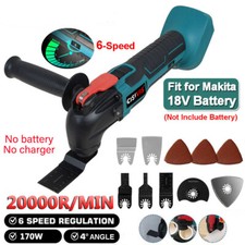 For Makita 18V Li-ion Cordless Oscillating Multi Tool 6 SPEED with Accessories