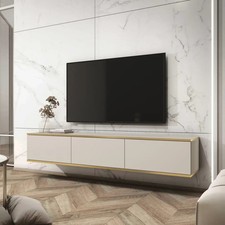 Brand New Modern Floating TV Cabinet Oro Beige 175 cm