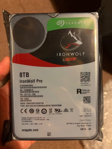 Seagate ironwolf pro 8tb - 8tb, 7200