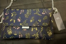 M&S Navy Blue Clutch Floral