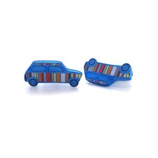 Paul Smith Multicolour Stripe Mini Copper Large Cufflinks - 1 Pair