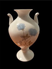 Wedgwood Bone China Ice Rose Vase. 21cm Tall.