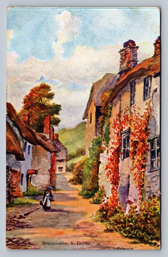 Postcard devon branscombe - postcard,