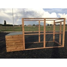 Dog Kennel & Run, 12 x 4 x 6ft