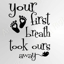 'Your First Breath' Small Baby