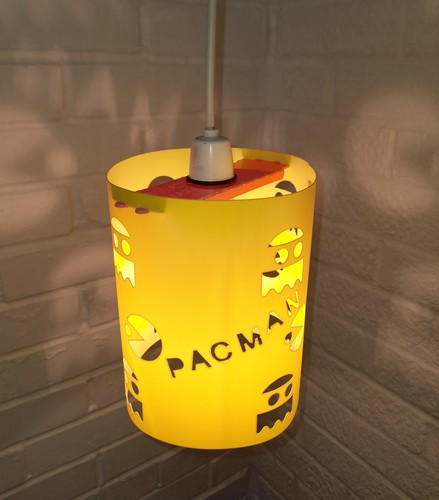 Pacman game lampshade 80s - game,