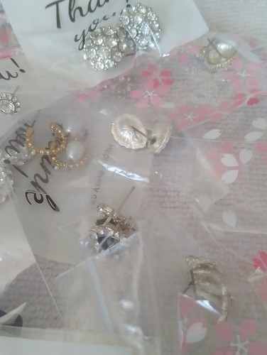Diamante earrings pairs - diamante,