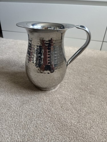 Hammered jug pitcher - hammered,