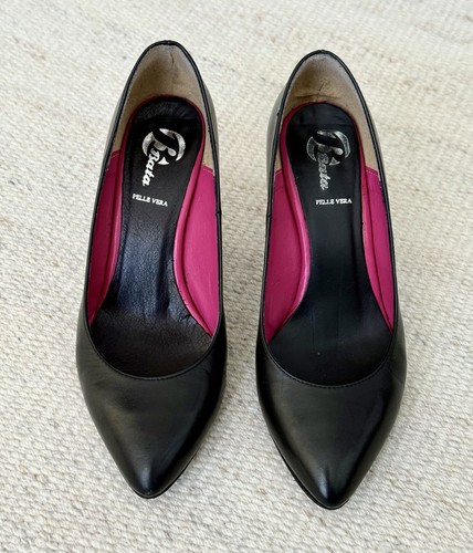 Bata leather stiletto - leather,