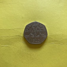 The Battle Of Britain 50p, 2015, Fifty Pence.