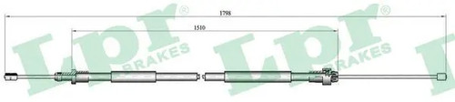 Handbrake cable drum brake - handbrake,