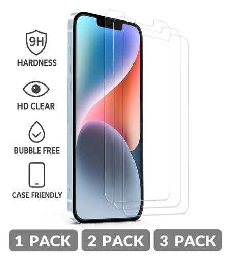 Clear tempered glass screen - hd,