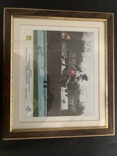 Framed Horse Racing Photo –