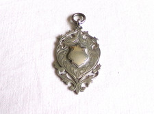 Vintage Silver Fob Medal Ping Pong Champion Table Tennis Hallmark 1921