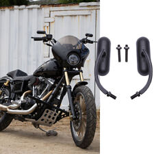 Black Oval Motorcycle Mirrors