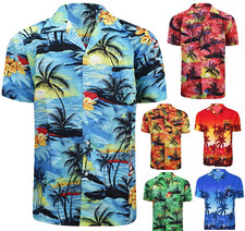 Men Hawaiian Shirt Palm Stag