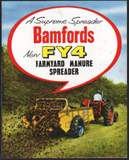 January 1964 Bamfords "FY4" Farmyard Manure Spreader Brochure Leaflet