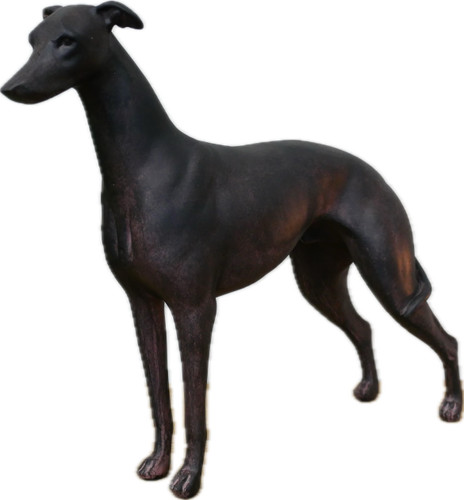 Standing greyhound ornament - greyhound,