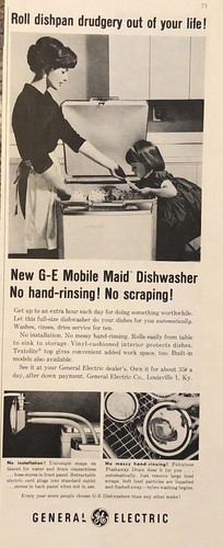 1959 mobile maid dishwasher - ge,