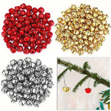 30pcs Christmas Mini Jingle Bells Metal Crafts Xmas Festival Decorations Crafts