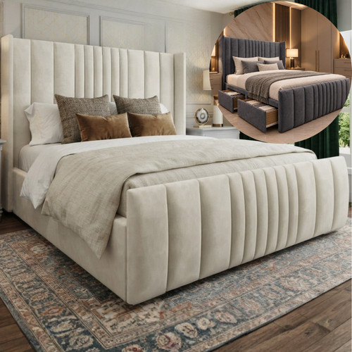 Winged ottoman storage - winged,